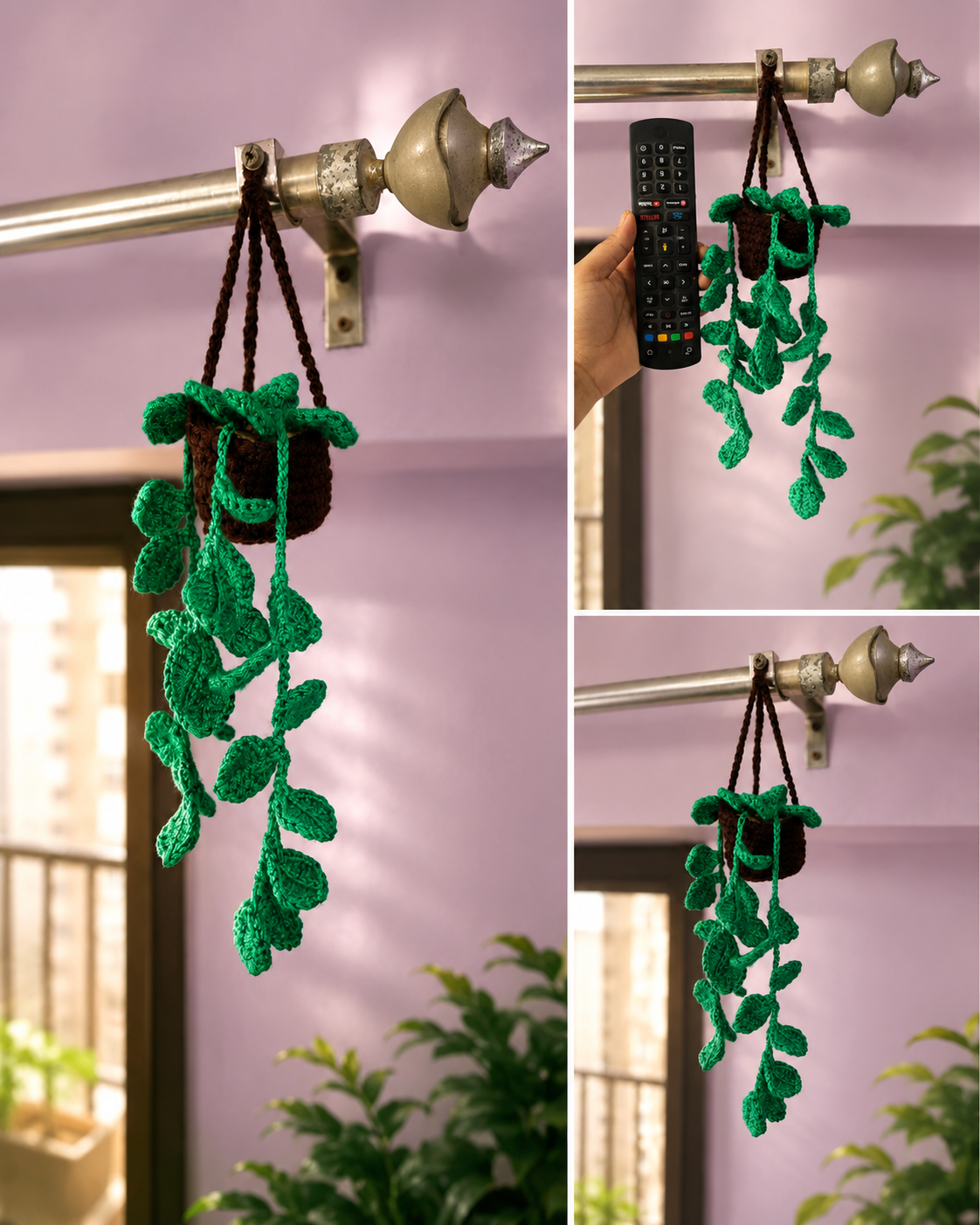 Crochet Hanging Vine Decor 🌿✨-image