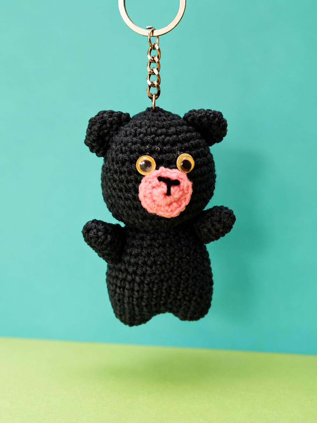 Crochet Teddy Bear Keychain 🧸✨-image