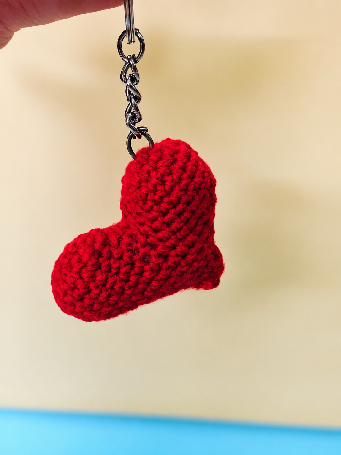 Handcrafted Heart Keychain❤️-image